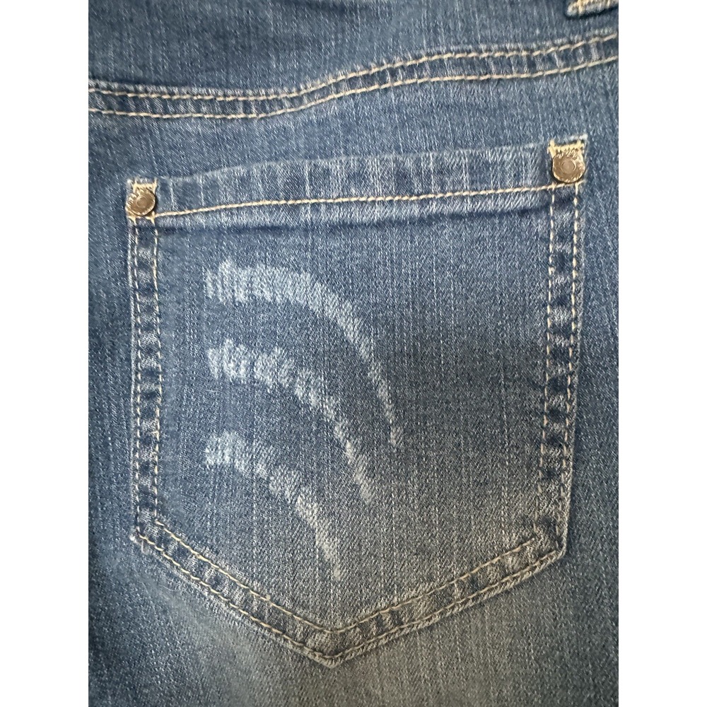 Boom Boom Jeans Womans size 15 Distressed Skinny Zip Ankle - Picture 3 of 16